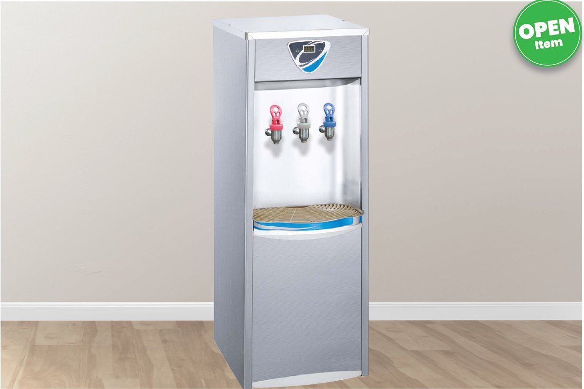 Stainless Steel Water Cooler — Hot, Normal & Cold Floor Standing