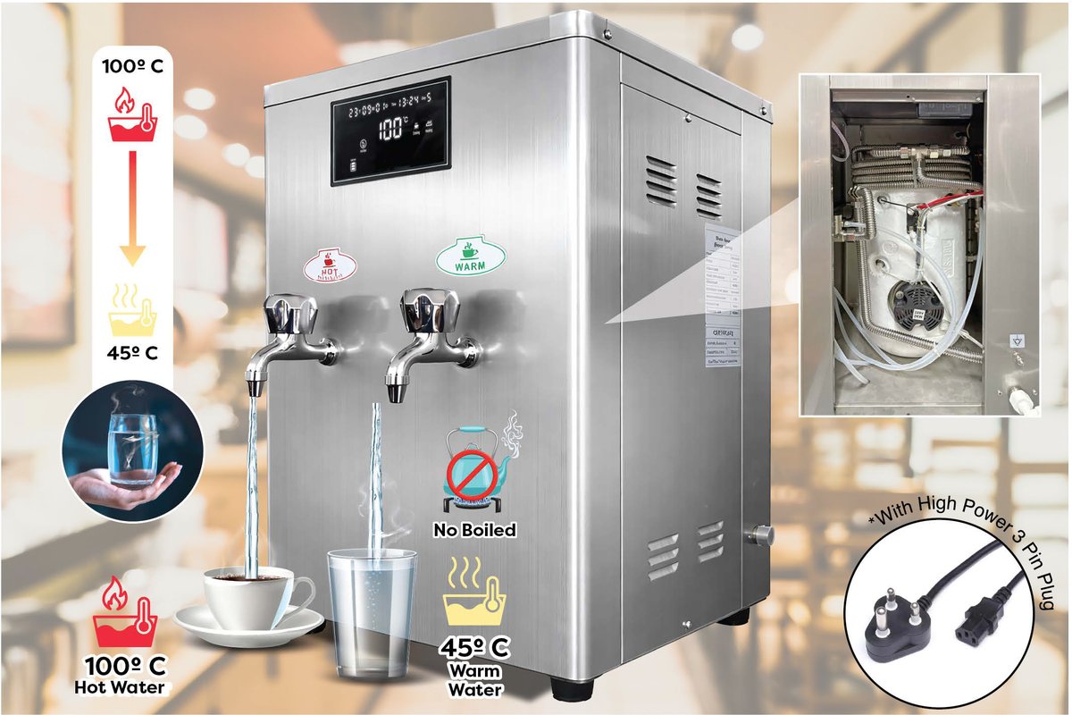 Stainless Steel Water Boiler — Hot & Warm